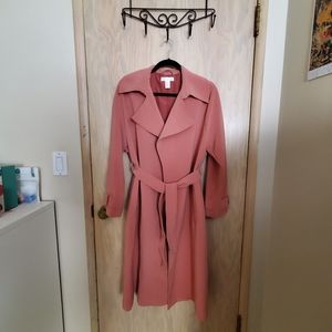 NWOT H&M Vintage Pink Trench Coat